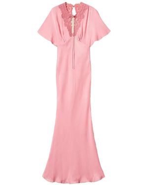 Twinset Short-Sleeve Maxi Dress - Pink