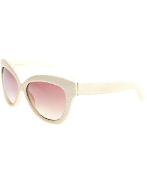 Linda Farrow Snake Skin Sunglasses - Pink
