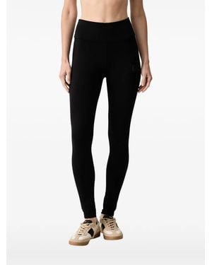 EA7 Legging À Logo Imprimé - Black