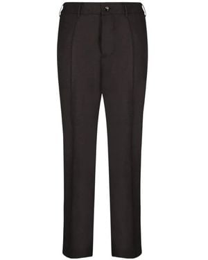 Dell'Oglio Pantaloni Con Vita Elasticizzata - Nero