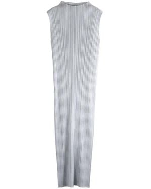Pleats Please Issey Miyake Sleeveless Dress - White