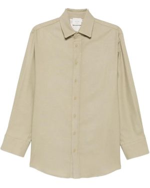 Alysi Button-Fastening Long-Sleeve Shirt - Natural