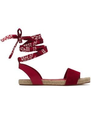Lanvin Leather Sandals - Red