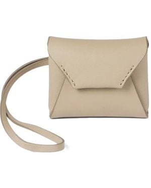 Brunello Cucinelli Leather Bag Charm - Natural