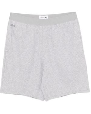 Lacoste Logo-Embroidered Shorts - White