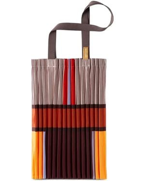 MULTITUDES BAGS Bagheria Pleated Tote Bag - Red