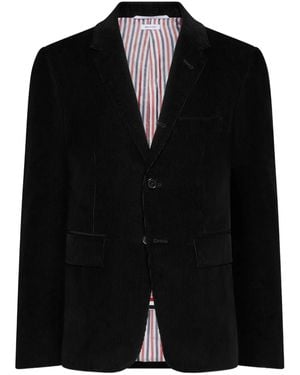 Thom Browne Narrow Wale Corduroy Sportcoat - Black
