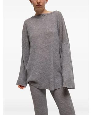 Gudrun & Gudrun Billa Ribbed Top - Grey