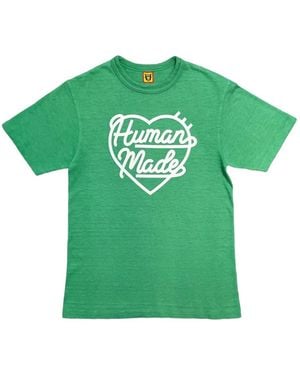 Human Made Logo-Print T-Shirt - Green
