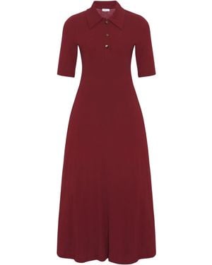 Rosetta Getty Abito Modello Polo - Rosso