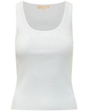 MICHAEL Michael Kors Scoop Neck Tank - White