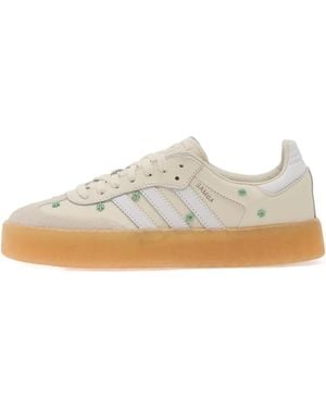 adidas Sambae Floral-Embellished Snekaers - White