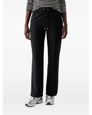 Skechers Go Luxe Drawstring Ribbed-Knit Pants - Black