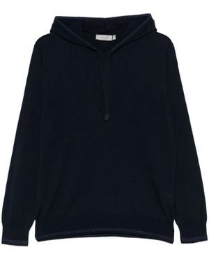 Canali Merino Wool Hood - Blue