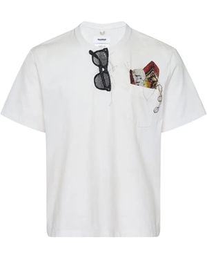 Doublet Trompe L'Oeil Embroidered T-Shirt - White