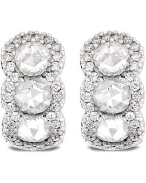 David Morris Aro mini en oro blanco de 18kt con diamantes