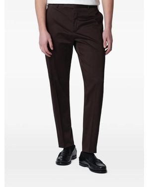 PT Torino Straight-Leg Cotton Pants - Black