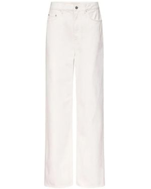 Loulou de Saison Mico Wide-Leg Jeans - White