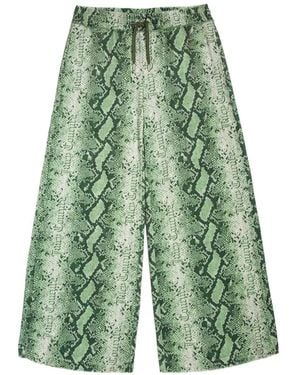 Juicy Couture Snake-Print Track Trousers - Green