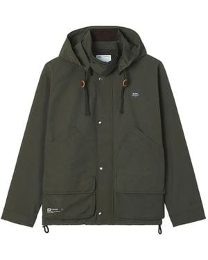 Chocoolate Logo-Patch Hooded Jacket - Green