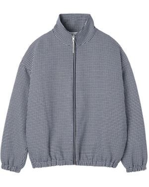 Sunnei Gingham-Pattern Jacket - Grey