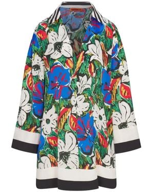 Simon Miller Diaz Floral-Print Mini Dress - Blue