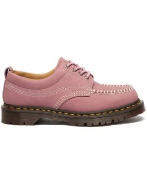 Dr. Martens Lowell Stitching Lace-Up Boat Shoes - Pink