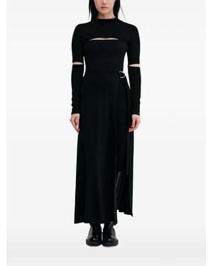 MARCELLA Top Indra Con Aberturas - Negro