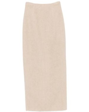 Ruohan Loess Kyth Darted Pencil Midi Skirt - White