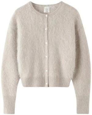 Almada Label Geknöpfter Cardigan Aus Kaschmir - Weiß