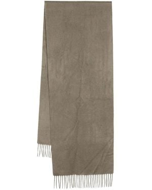 N.Peal Cashmere Cashmere Large Woven Scarf - Grey