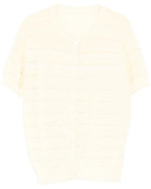 JNBY Pointelle-Knit Top - White