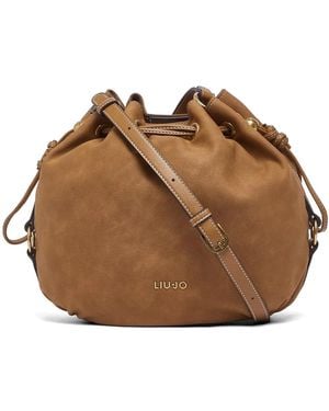 Liu Jo Medium Drawstring Cross Body Bag - Brown