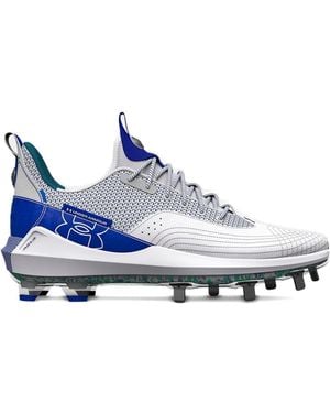 Under Armour Harper 7 Low Elite Tpu "grey/royal" スパイク - ブルー