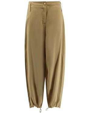 Alysi Drawstring Trousers - Natural