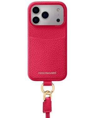 Maison De Sabre The Sling Card-Slot Iphone 17 Pro Case - Red