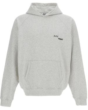 A.P.C. Hoodie À Logo Imprimé - White
