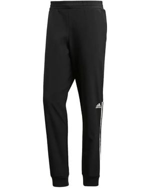 adidas Elasticated-Waistband Track Pants - Black