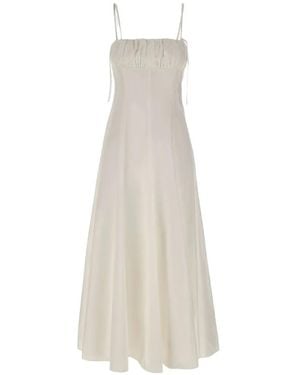 Herskind Marco Adjustable-Strap Midi Dress - White