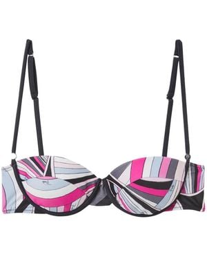 PUCCI Iride-Print Bikini Top - Purple