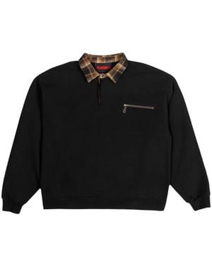 Pleasures Polo Con Zip - Nero