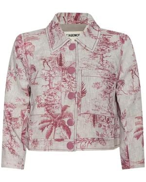 L'Agence Veste Eda À Coupe Crop - Pink
