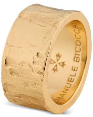 Emanuele Bicocchi Large Hammered Band Ring - Natural