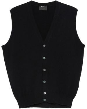 Dell'Oglio Mouwloos Vest - Zwart