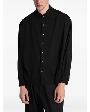 KANEMASA PHIL Artisan Long-Sleeve Shirt - Black