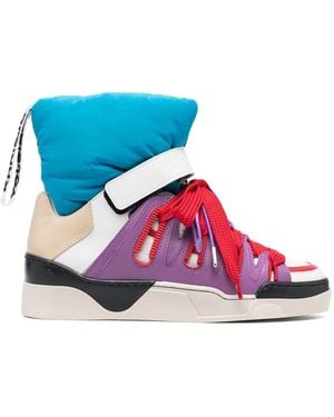 Khrisjoy Puff Quilted High-Top Trainers - Blue