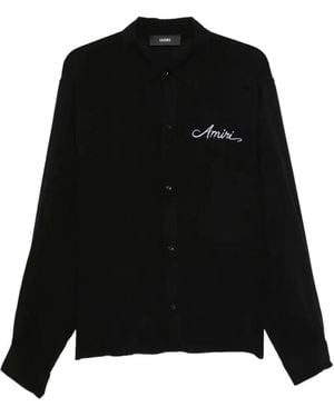 Amiri Ma Check Button-Down Shirt - Black