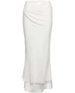 V:PM ATELIER Gonna Lunga Sammy Drappeggiata - Bianco