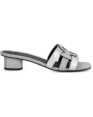 Furla Logo-Detailed Sandals - White