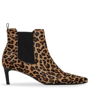 Anine Bing Stevie leopard-print boots - Marrón